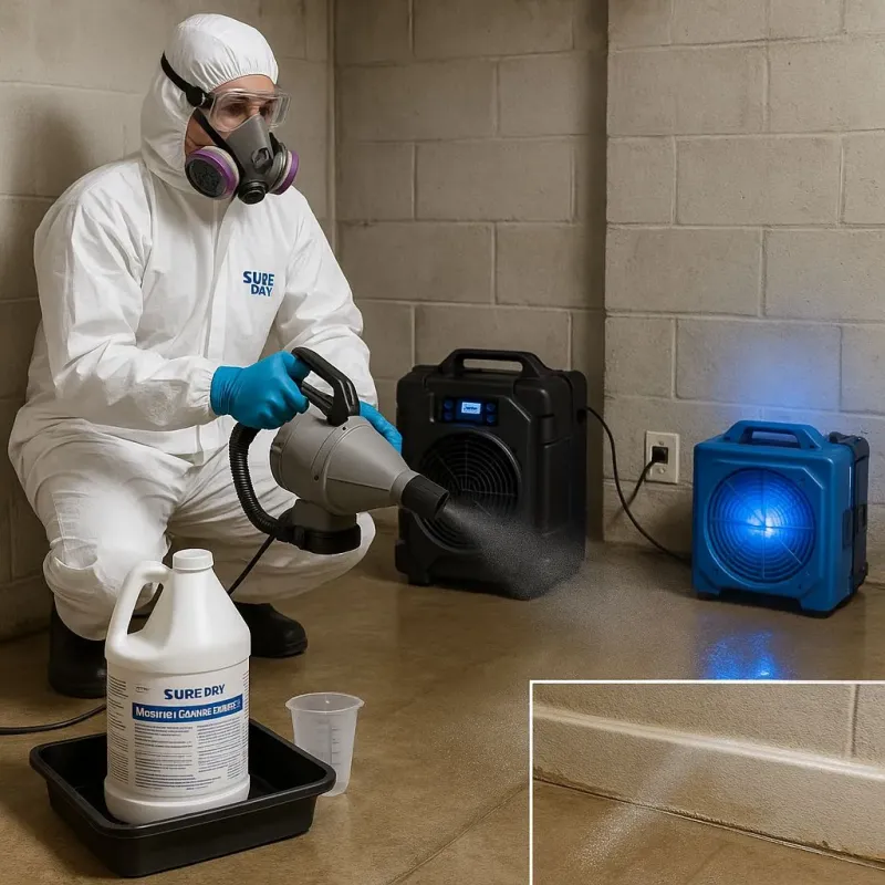 Sanitization and Odor Removal process in Wilbraham, MA